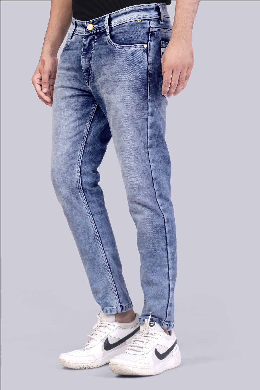 Crystal Blue Denim Jeans for men