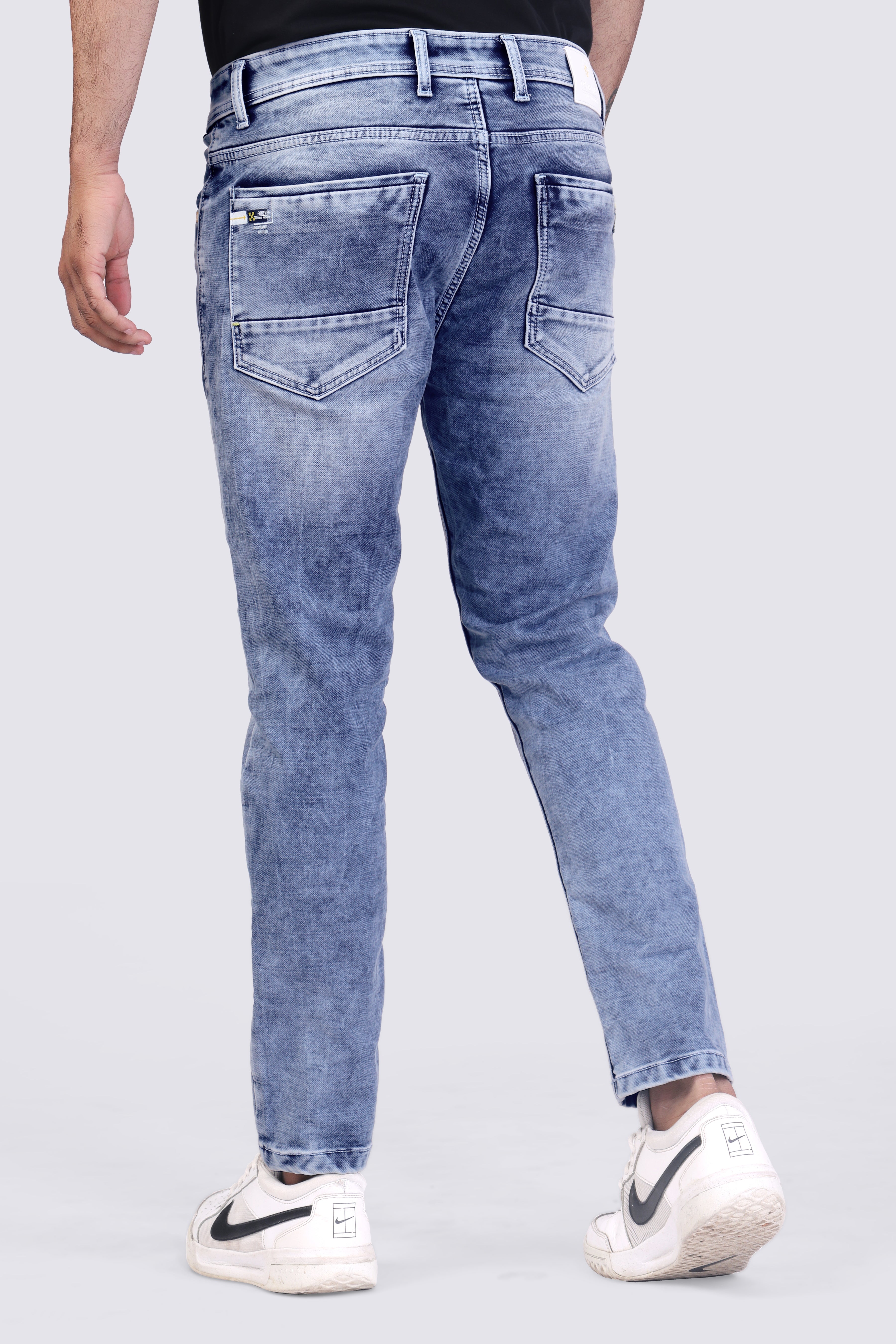 Crystal Blue Denim Jeans for men
