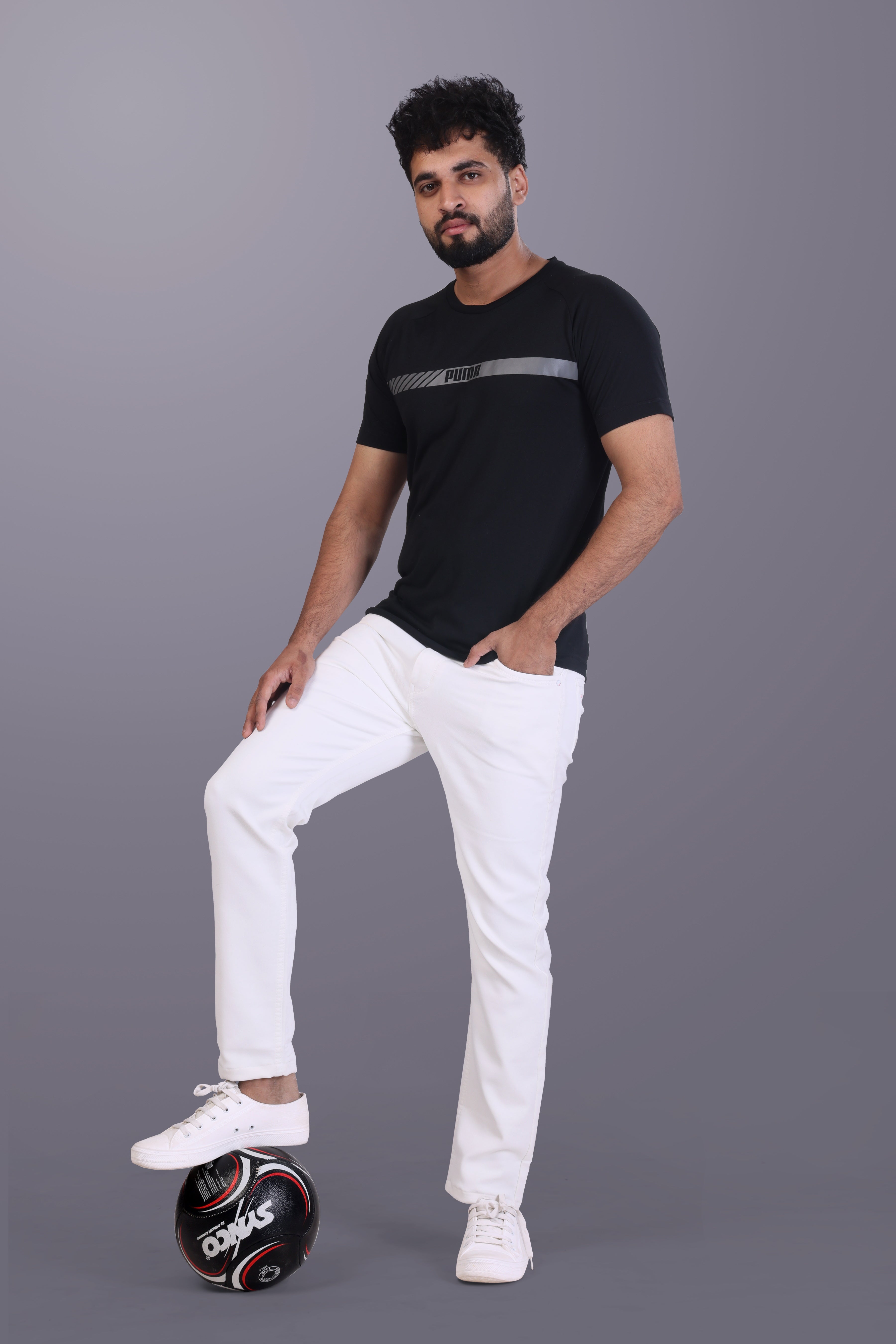 Premium White Denim Jeans For Men