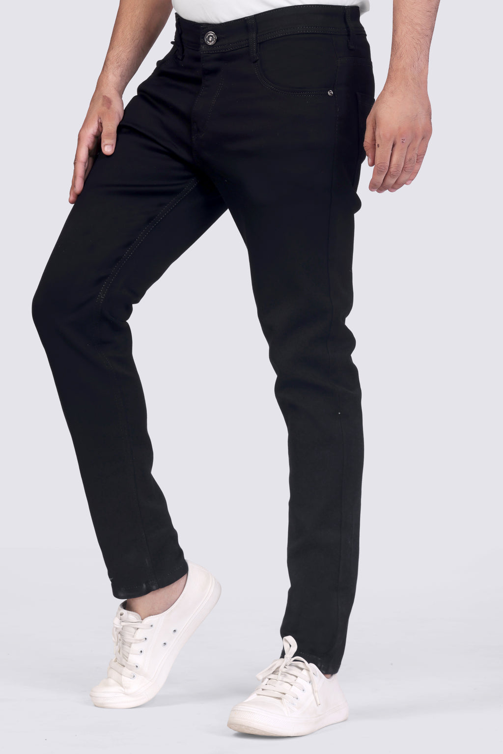 Classic Tiger Black Regular Fit Denim Jeans for Men's