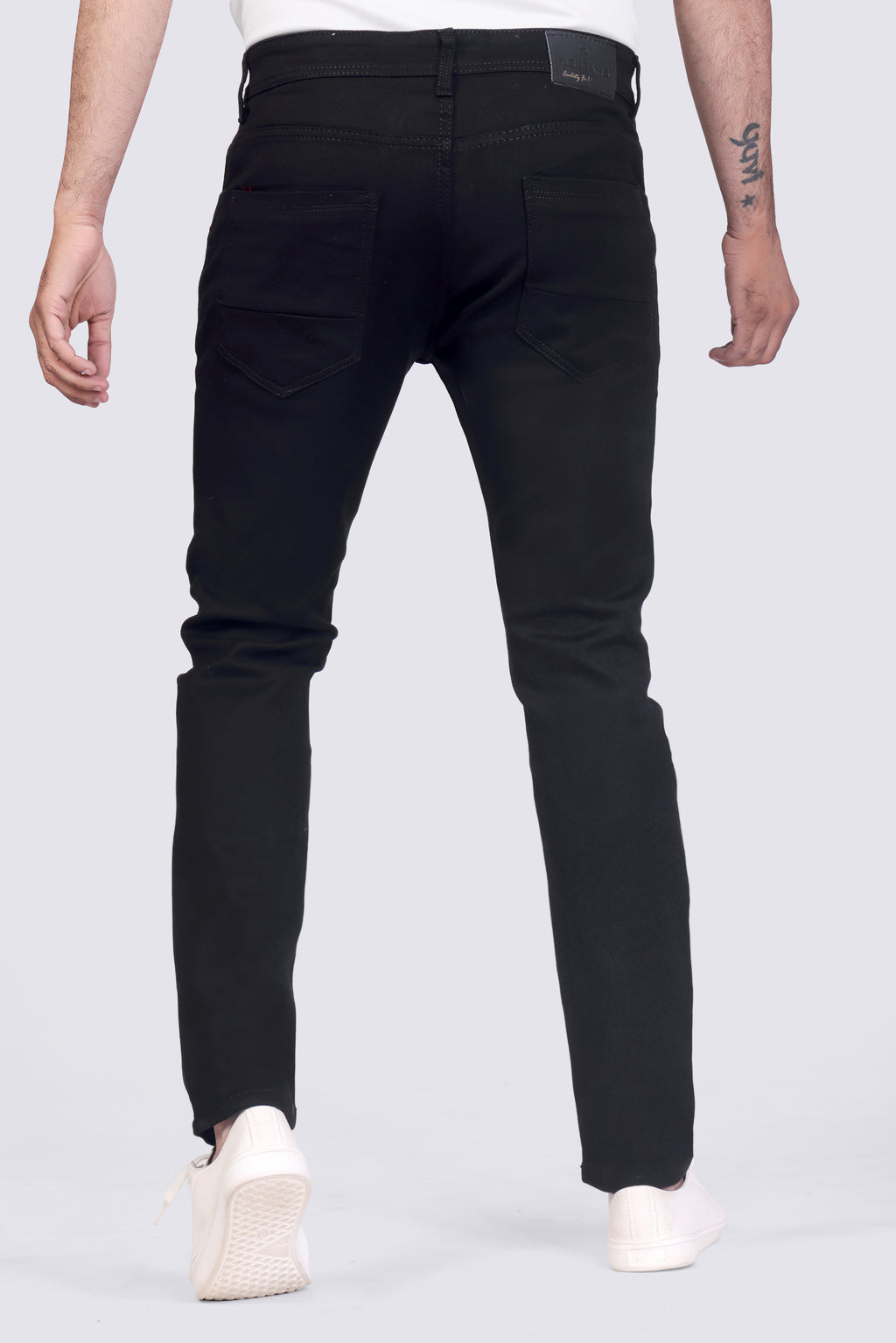 Classic Tiger Black Regular Fit Denim Jeans for Men's
