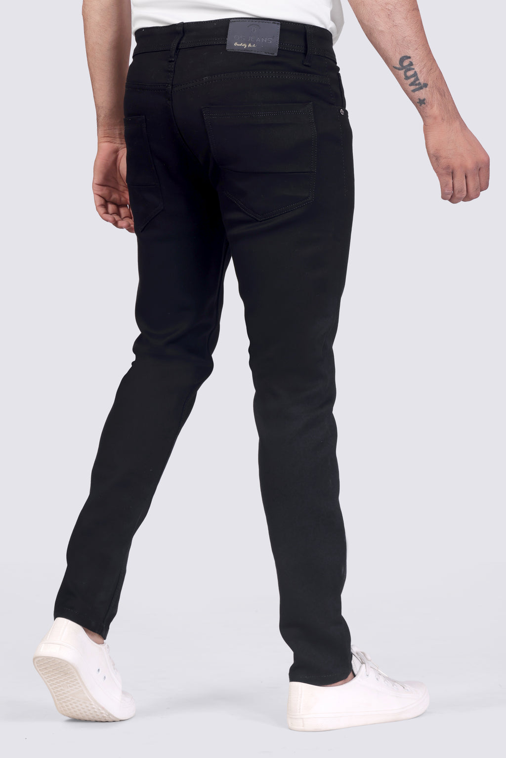 Classic Tiger Black Regular Fit Denim Jeans for Men's