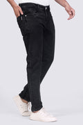 Black Sulphur Regular Fit Denim Jeans for Men's