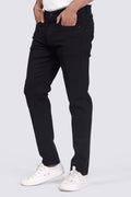 Fade-Proof Black Stretchable Denim Jeans For Men's