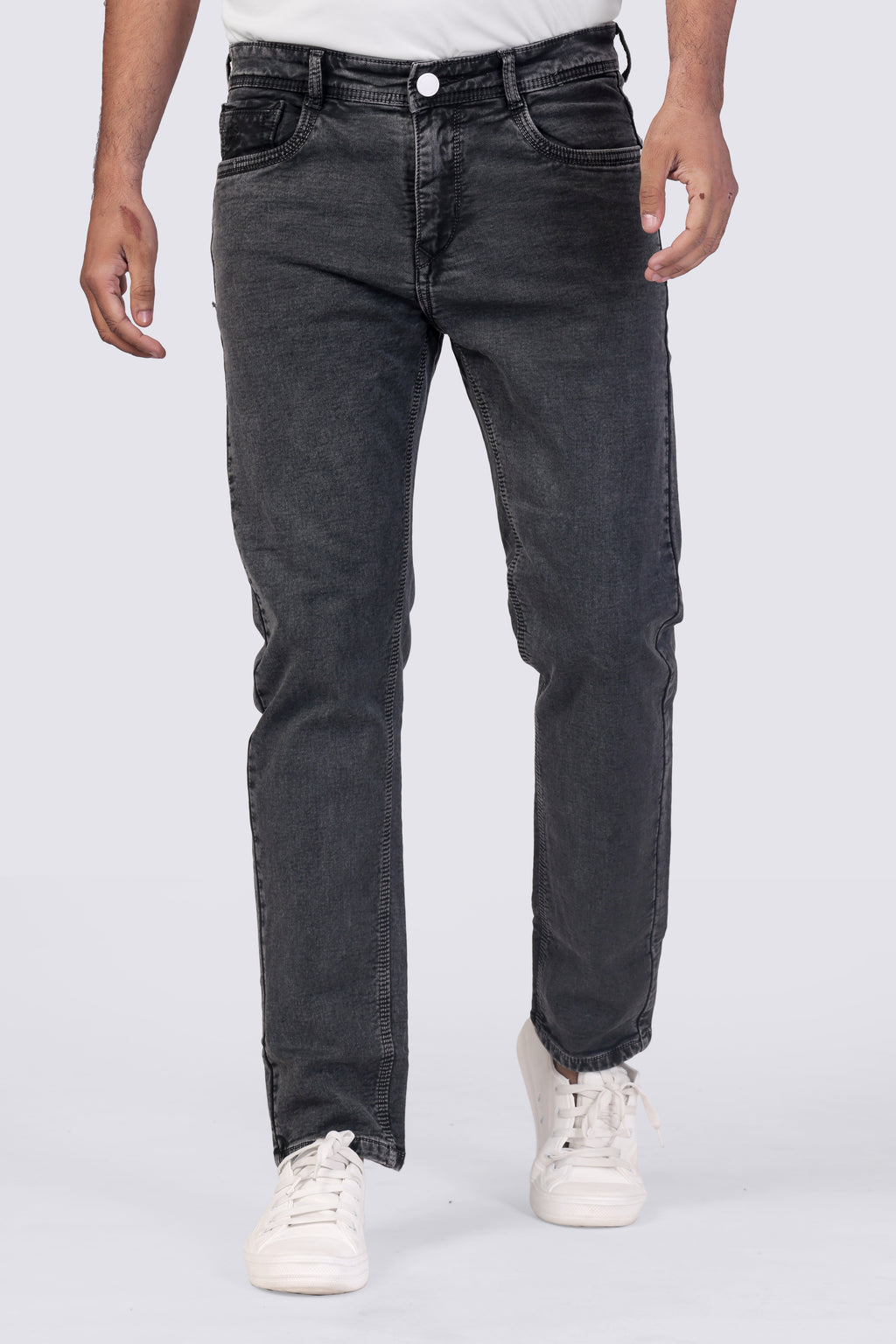 Men's Charcoal Straight Fit denim Sulpher Jeans