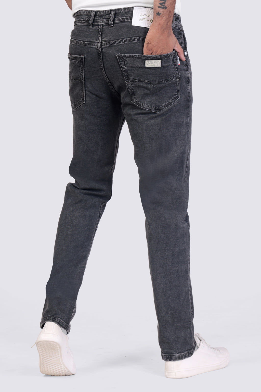 Men's Charcoal Straight Fit denim Sulpher Jeans