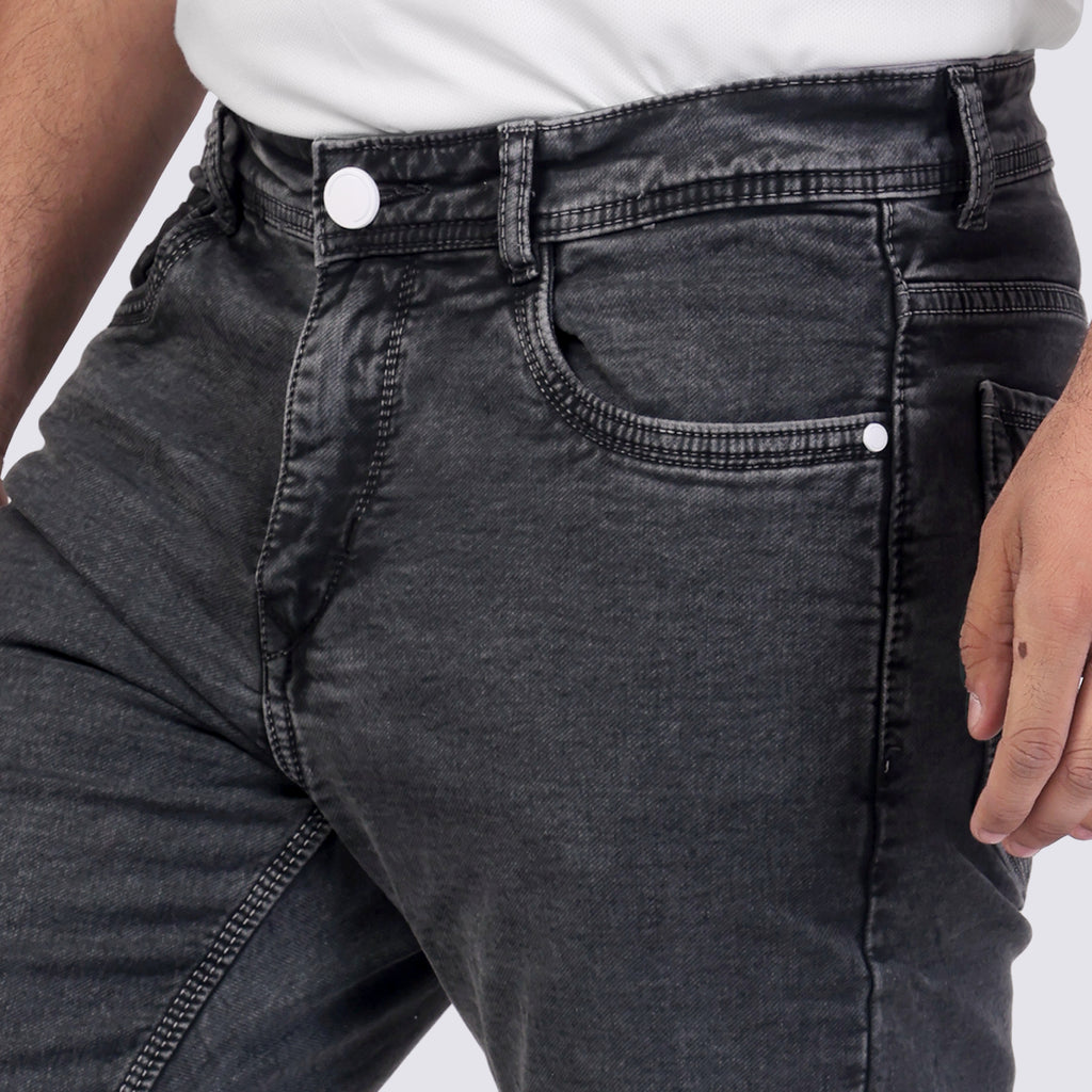 Men's Charcoal Straight Fit denim Sulpher Jeans