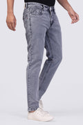 Men's Light Grey Sulpher Straight Fit Demin Jeans