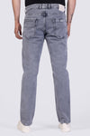 Light grey sulphur denim jeans for men