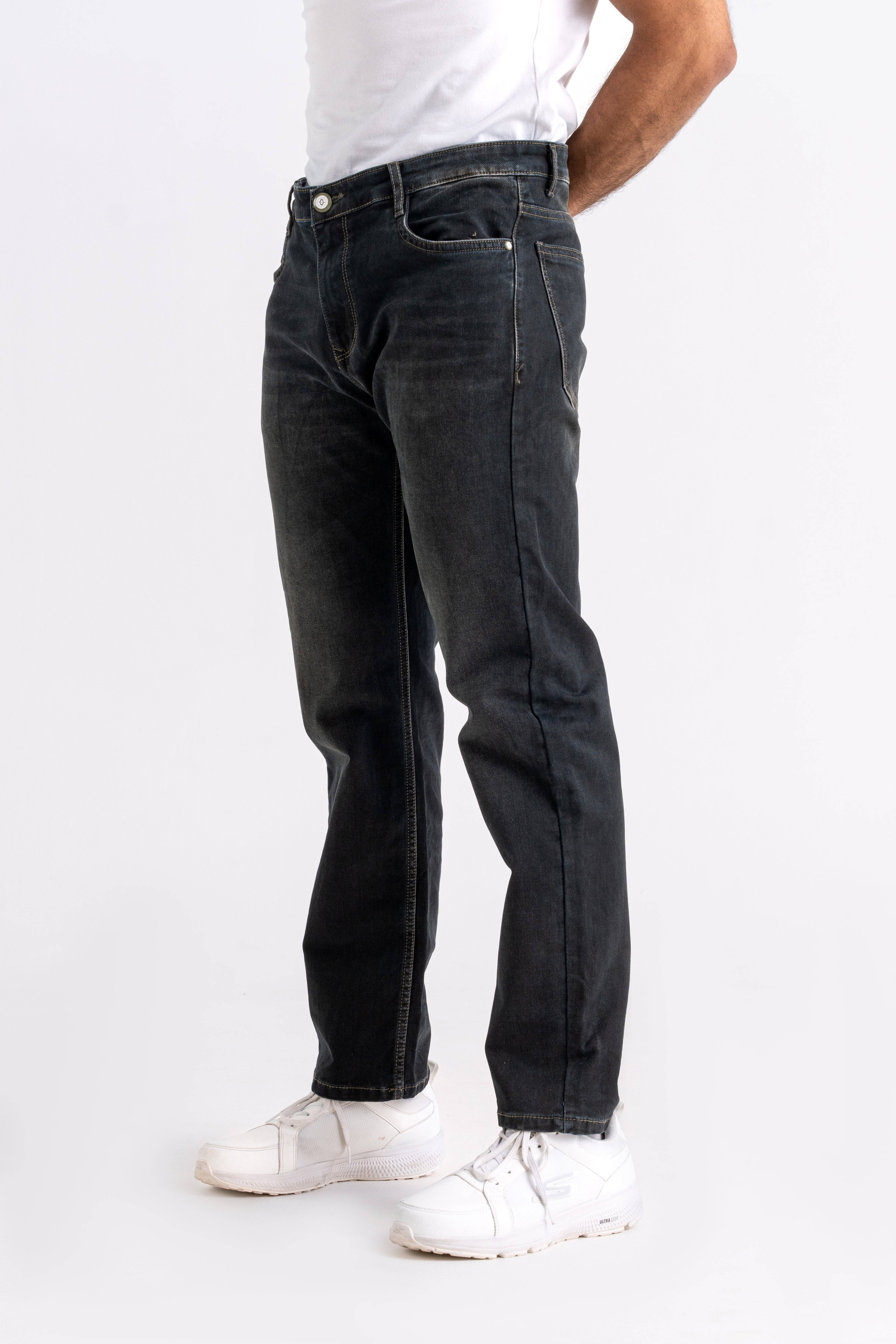 Straight Fit Back Pocket Jeans