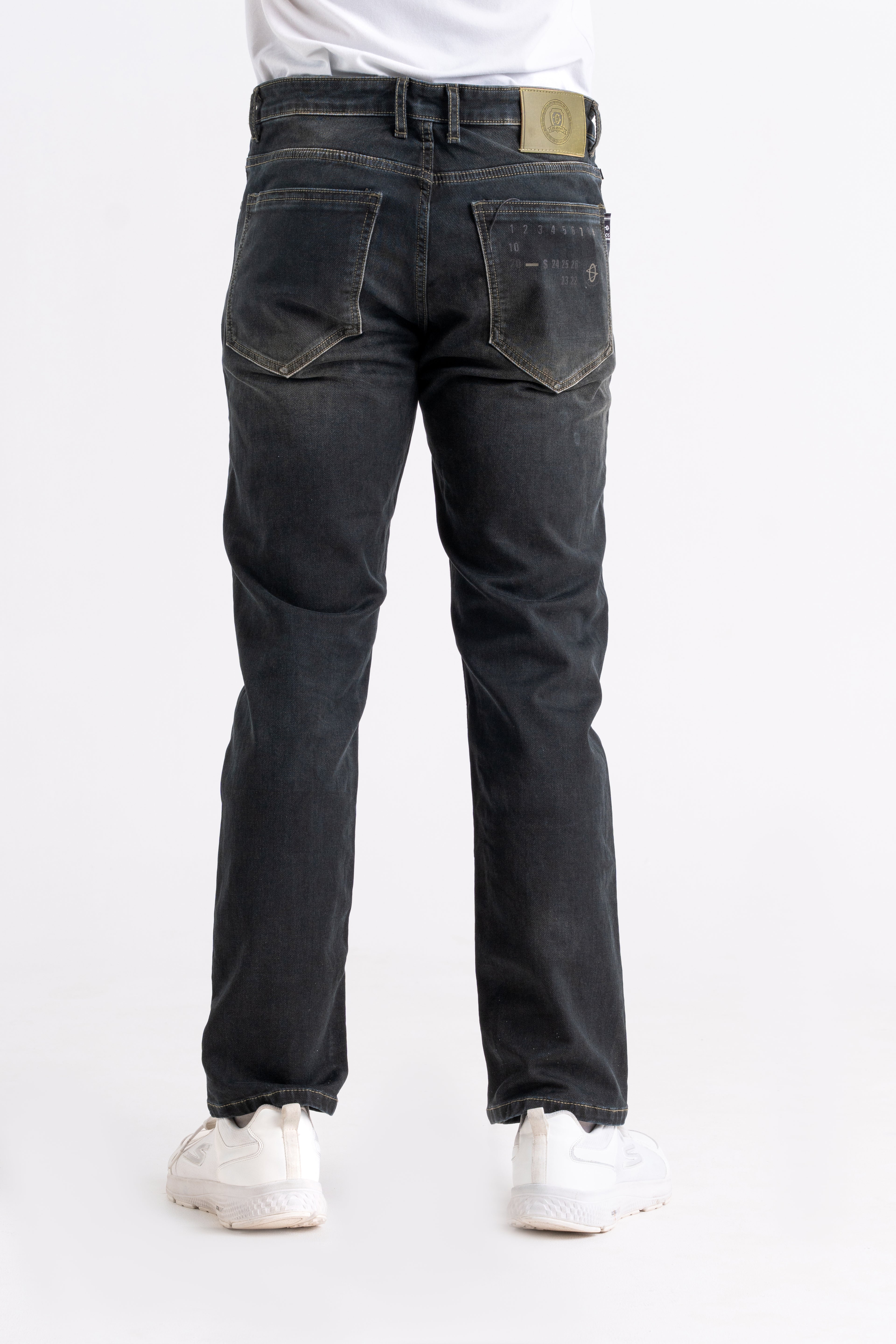 Straight Fit Back Pocket Jeans