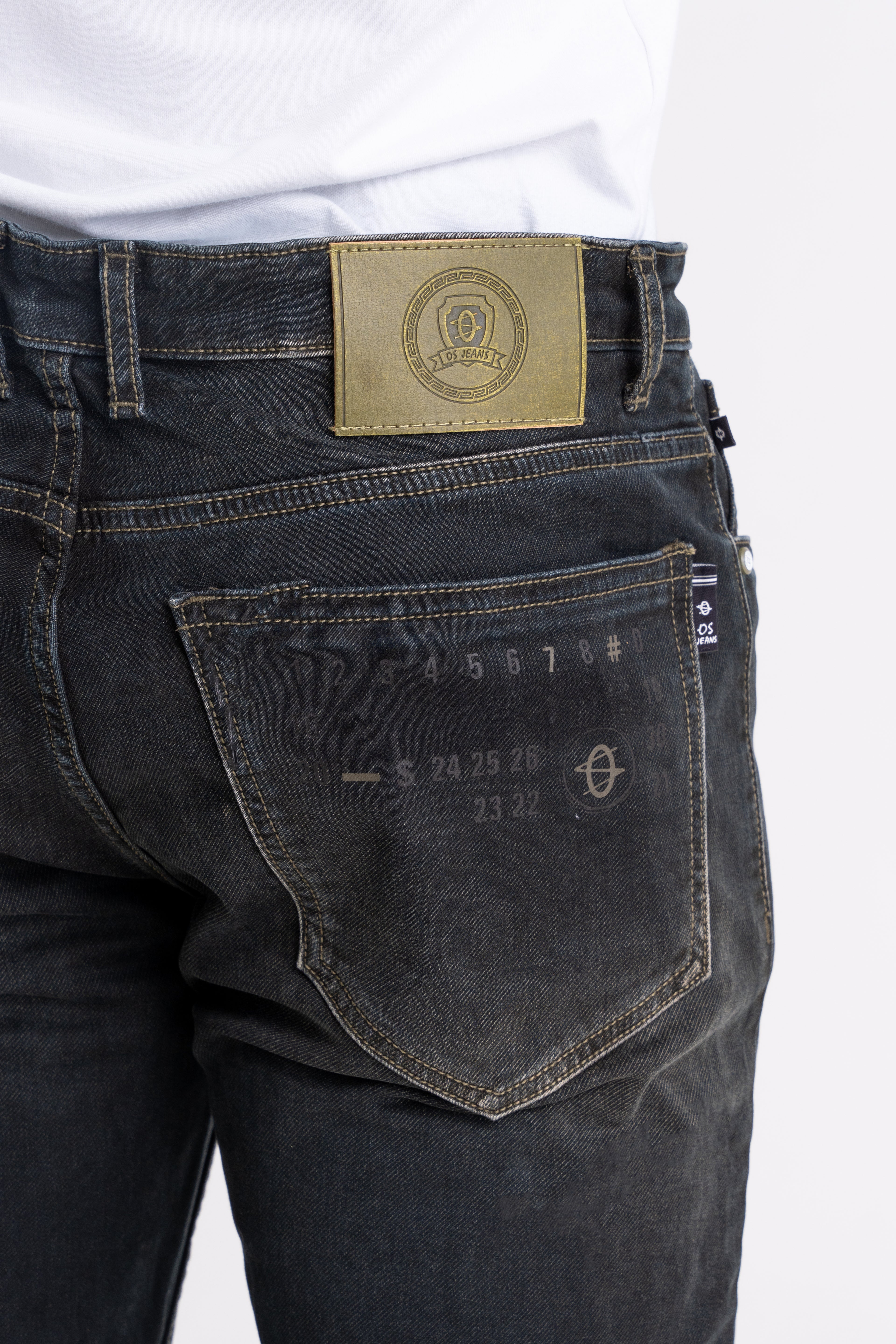 Straight Fit Back Pocket Jeans