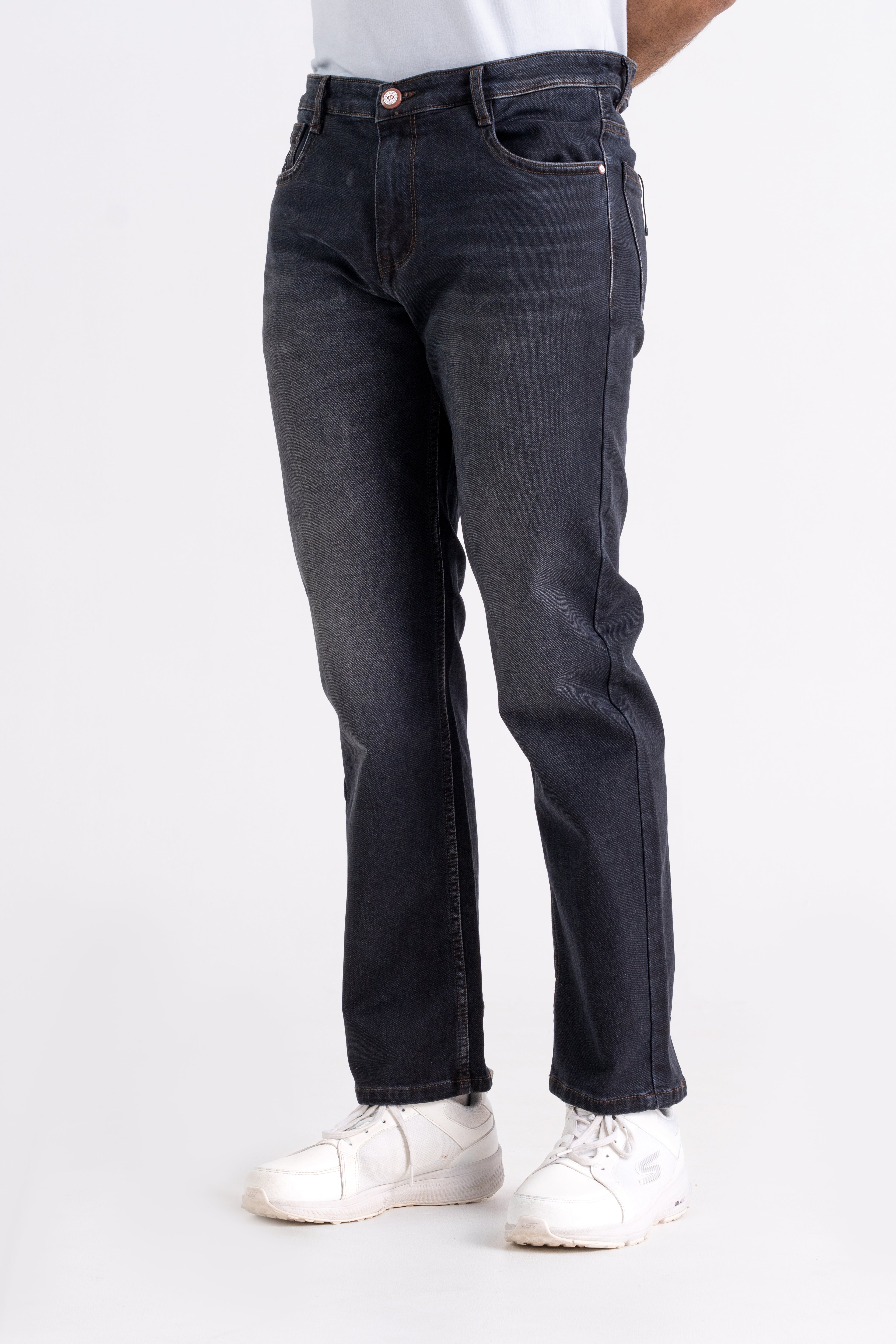 Straight Fit Back Pocket Jeans