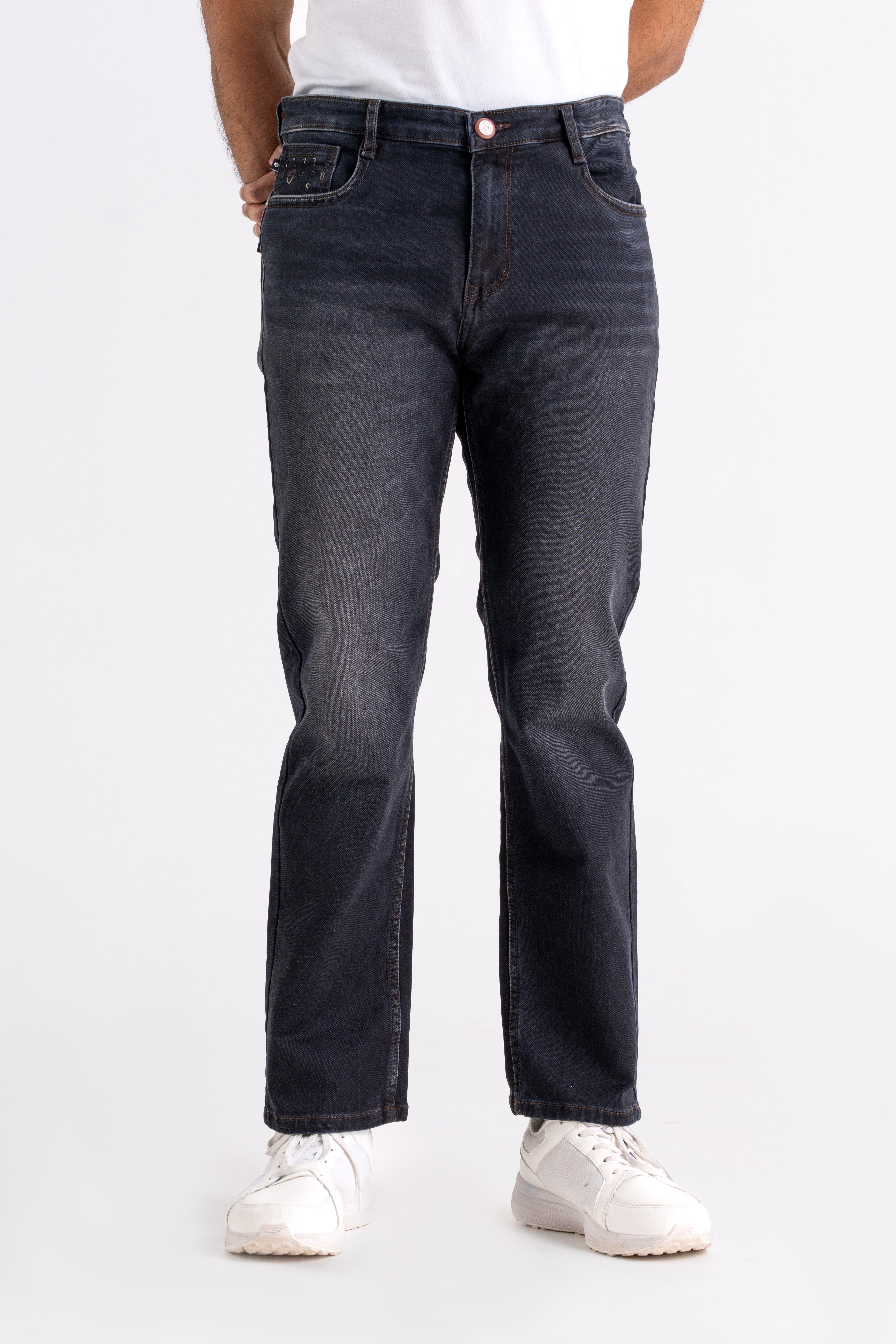 Straight Fit Back Pocket Jeans