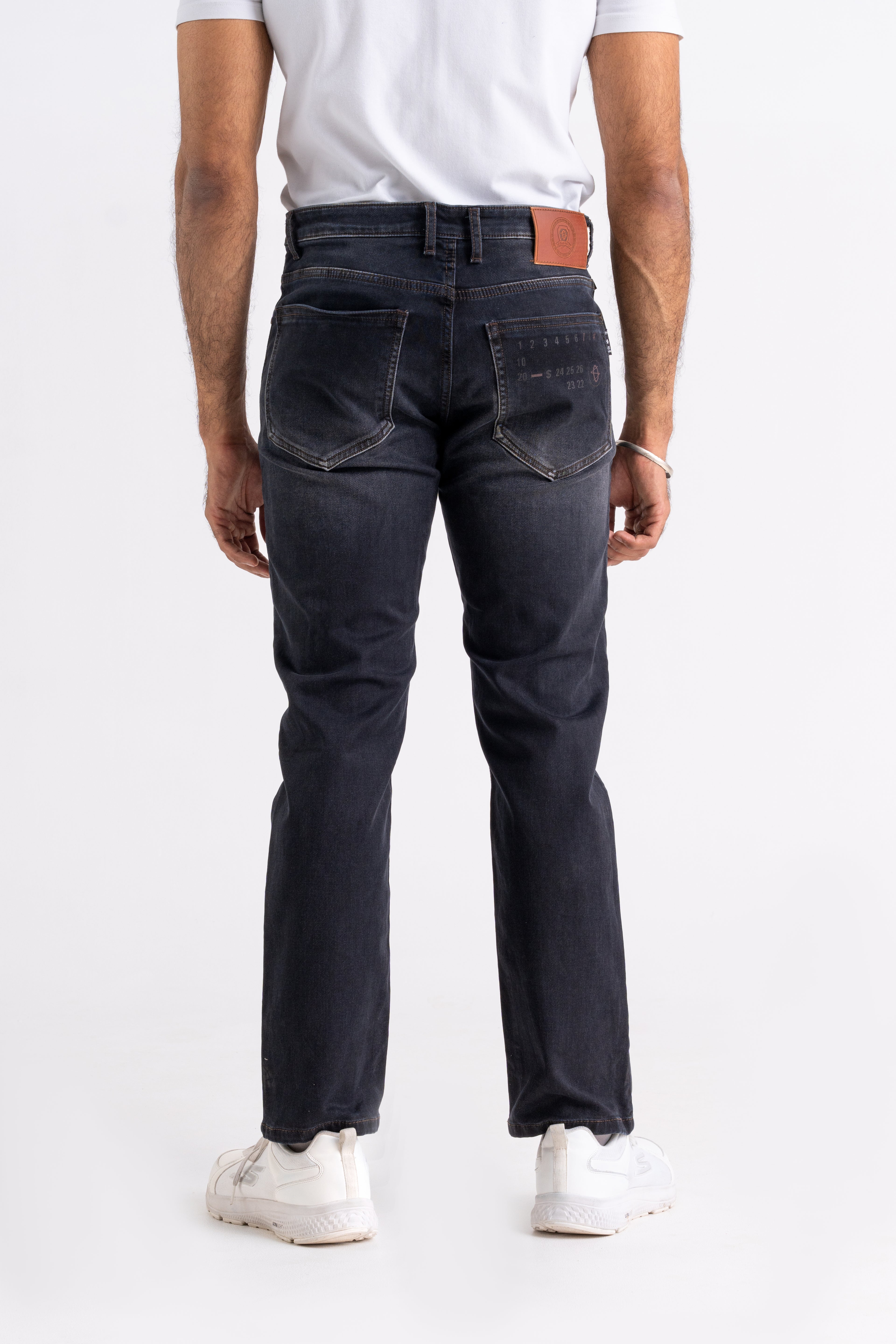 Straight Fit Back Pocket Jeans