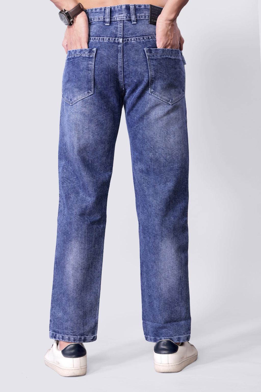 Men's Stylish Blue Straight Fit Denim Jeans