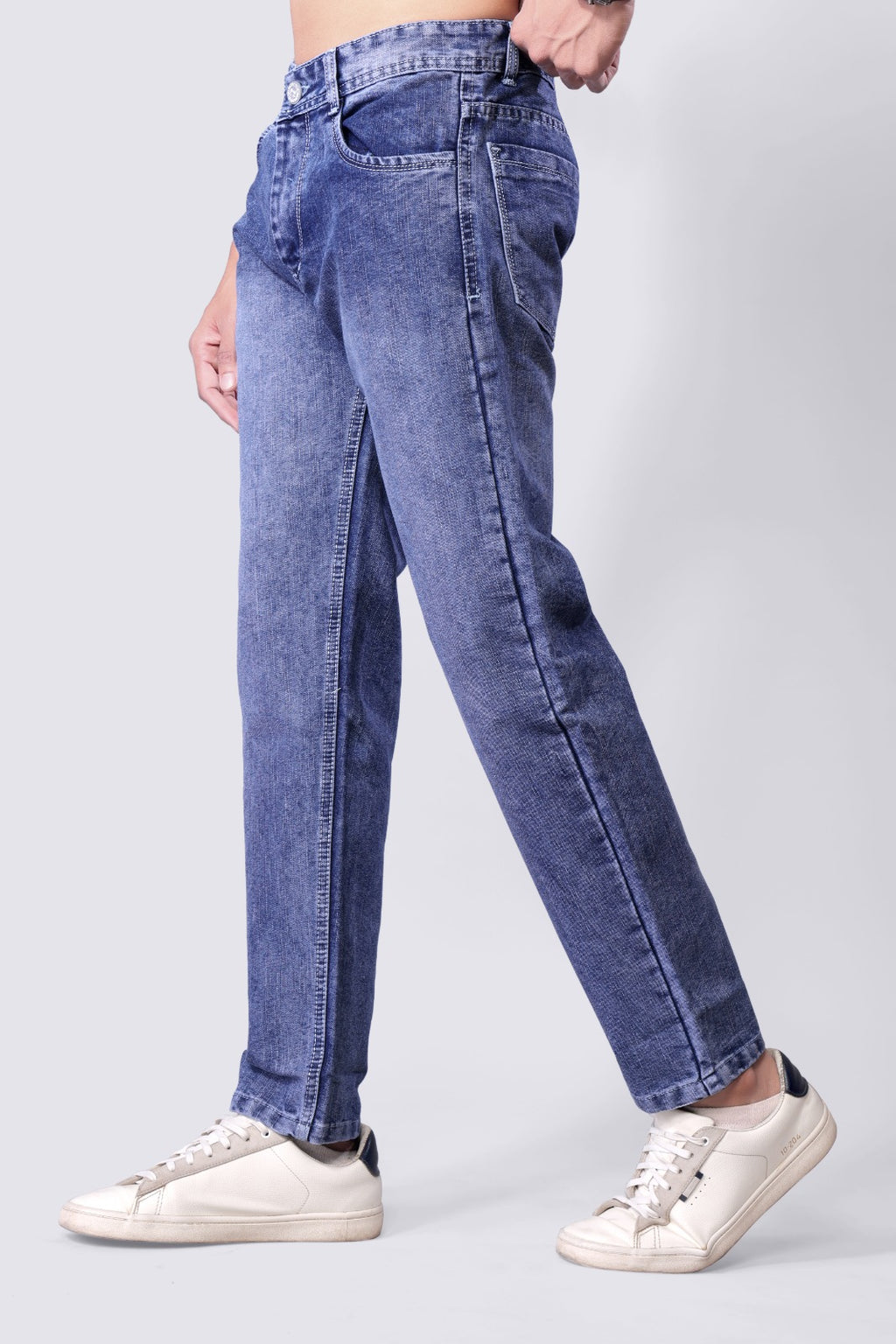 Men's Stylish Blue Straight Fit Denim Jeans