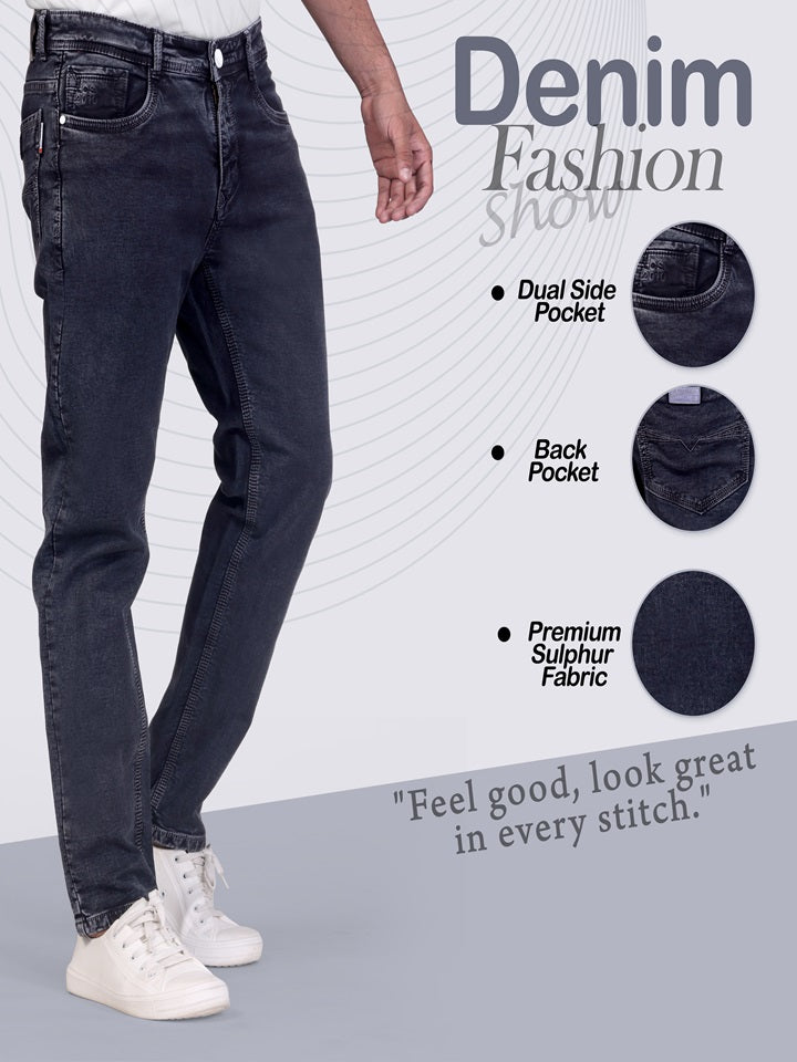 Men's Midnight Blue Sulpher Straight Fit Denim Jeans